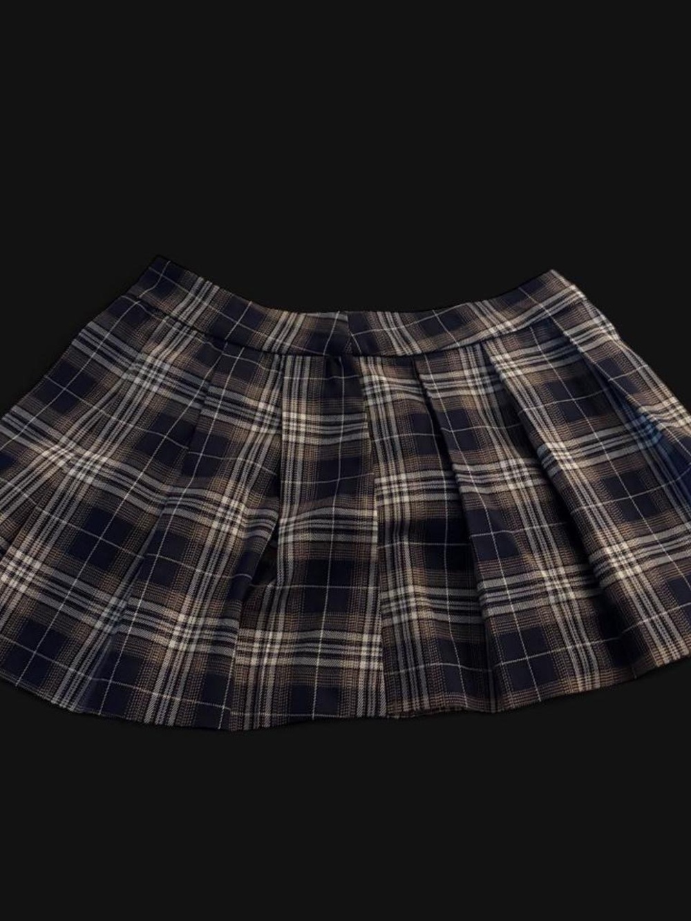 Garage plaid mini skirt
